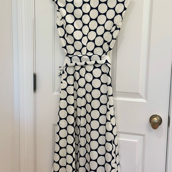 Boden Polka Dot Belted Midi Dress - Picture 3 of 4